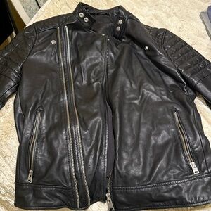 All Saints Men’s Leather Jacket